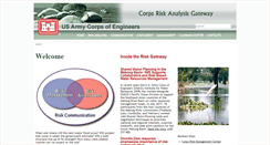 Desktop Screenshot of corpsriskanalysisgateway.us